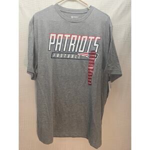 NFL Apparel Official New England Patriots Tshirt Mens Size XL Gray Graphic 6809